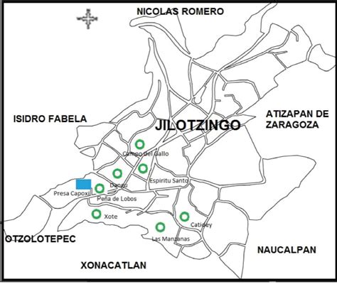 jilotzingo estado de méxico mapa